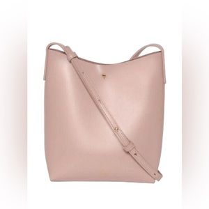 Samara Cross Body Bag Peony Pink Vegan Leather Shoulder Bag